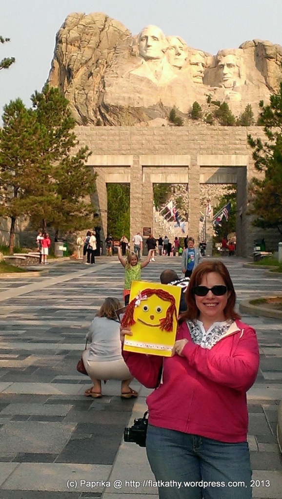 Paprika and I at the famous Mount Rushmore National Memorial in South Dakota