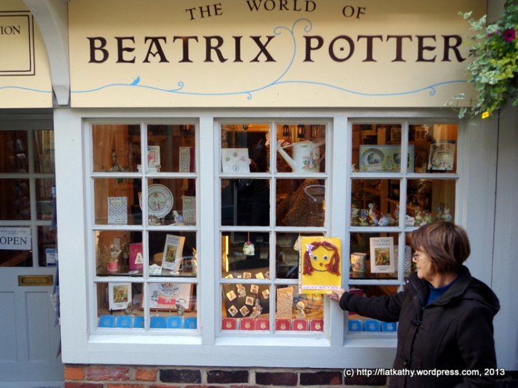 Paula takes me to the Beatrix Potter Shop, the setting of the famous story of the tailor of Gloucester who was helped by some mice to sew a waistcoat (!)